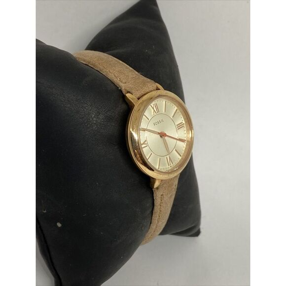 Fossil Jacqueline ES3802 Women's Beige Leather Analog Dial Quartz Watch JK869 - Picture 5 of 12